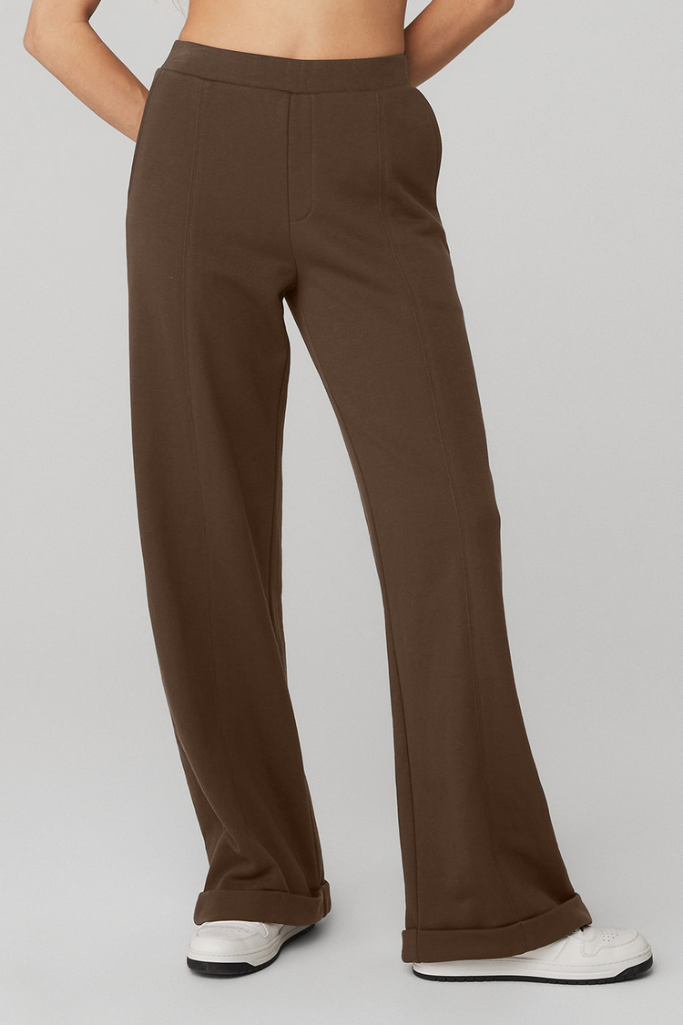 Buy High Waist Trouser Wide Leg Pant online Alo Yoga UAE